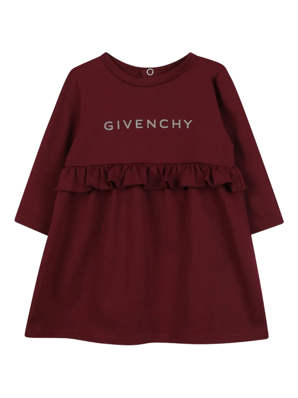 

Платье с оборками и логотипом Givenchy Kids, красный