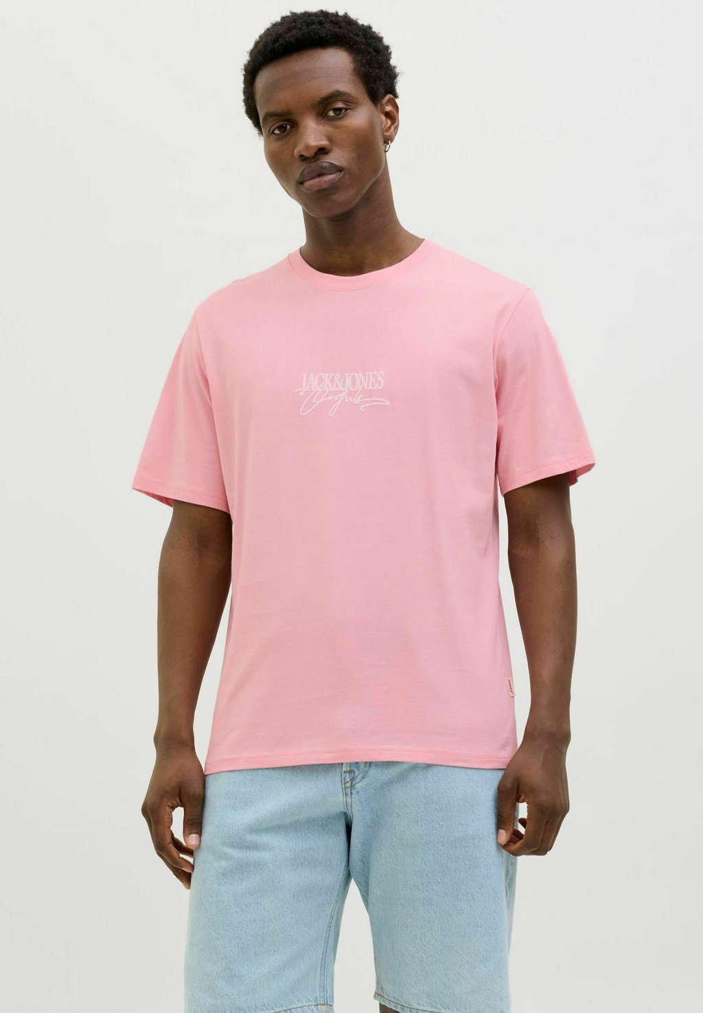 

Футболка с принтом LOGO RUNDHALSAUSSCHNITT Jack & Jones, розовый