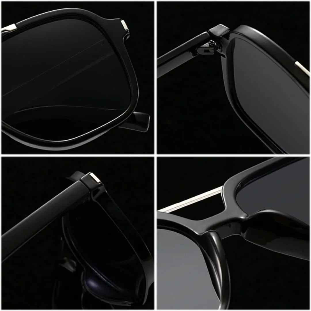 

Модные солнцезащитные очки большого размера для женщин, защита от УФ-излучения UV400, ретро-стиль, заклепки для мужчин, темно-зеленые HHZZYVY, Leopard Tea