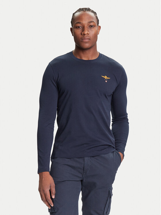

Лонгслив regular fit 252TS2390UJ00372 Aeronautica Militare, синий