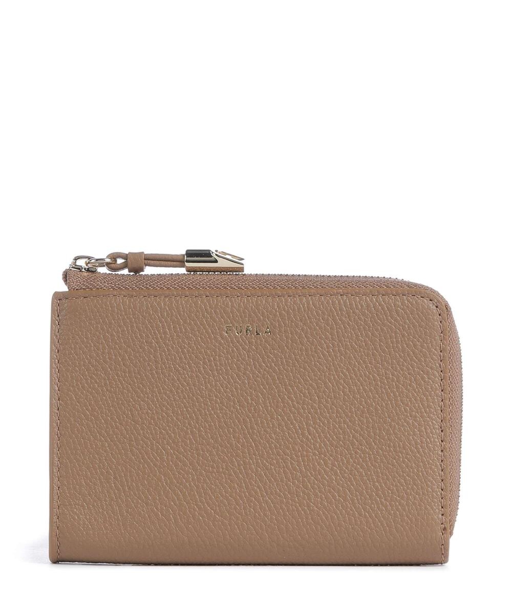 

Кошелек goccia m из зерненой кожи Furla, коричневый