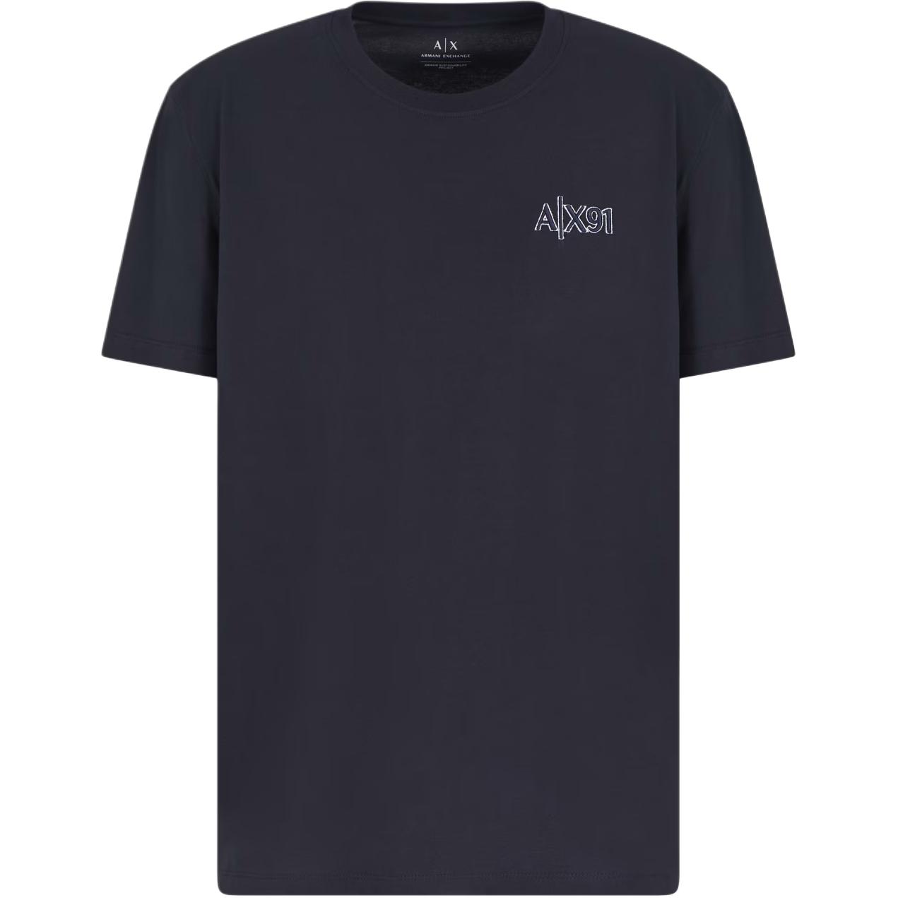 

ARMANI EXCHANGE Футболка AE SS25 мужская marine blue, Синий, ARMANI EXCHANGE Футболка AE SS25 мужская marine blue