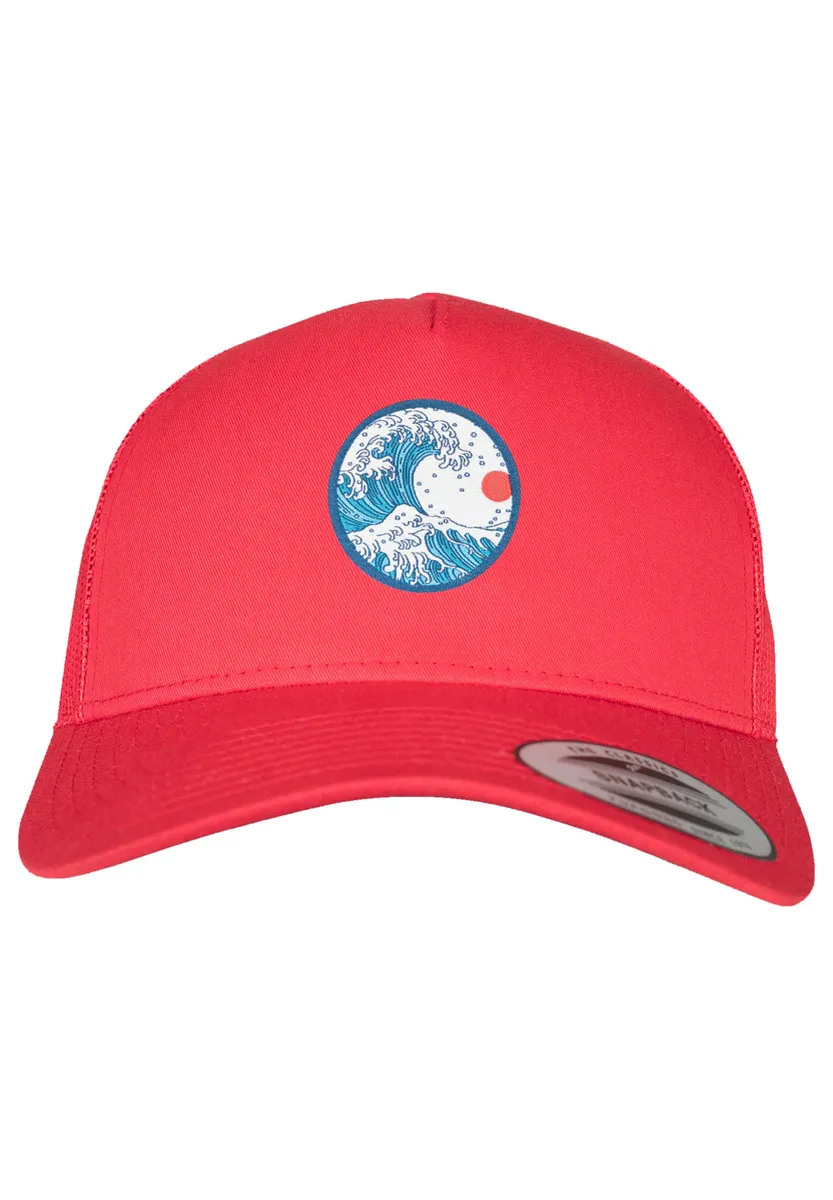 

F4NT4STIC Кепка "Retro Trucker Cap Kanagawa", принт, красный