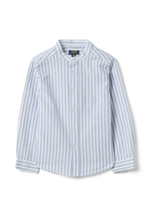 Полосатая рубашка стандартного кроя Ovs, White/Light Blue