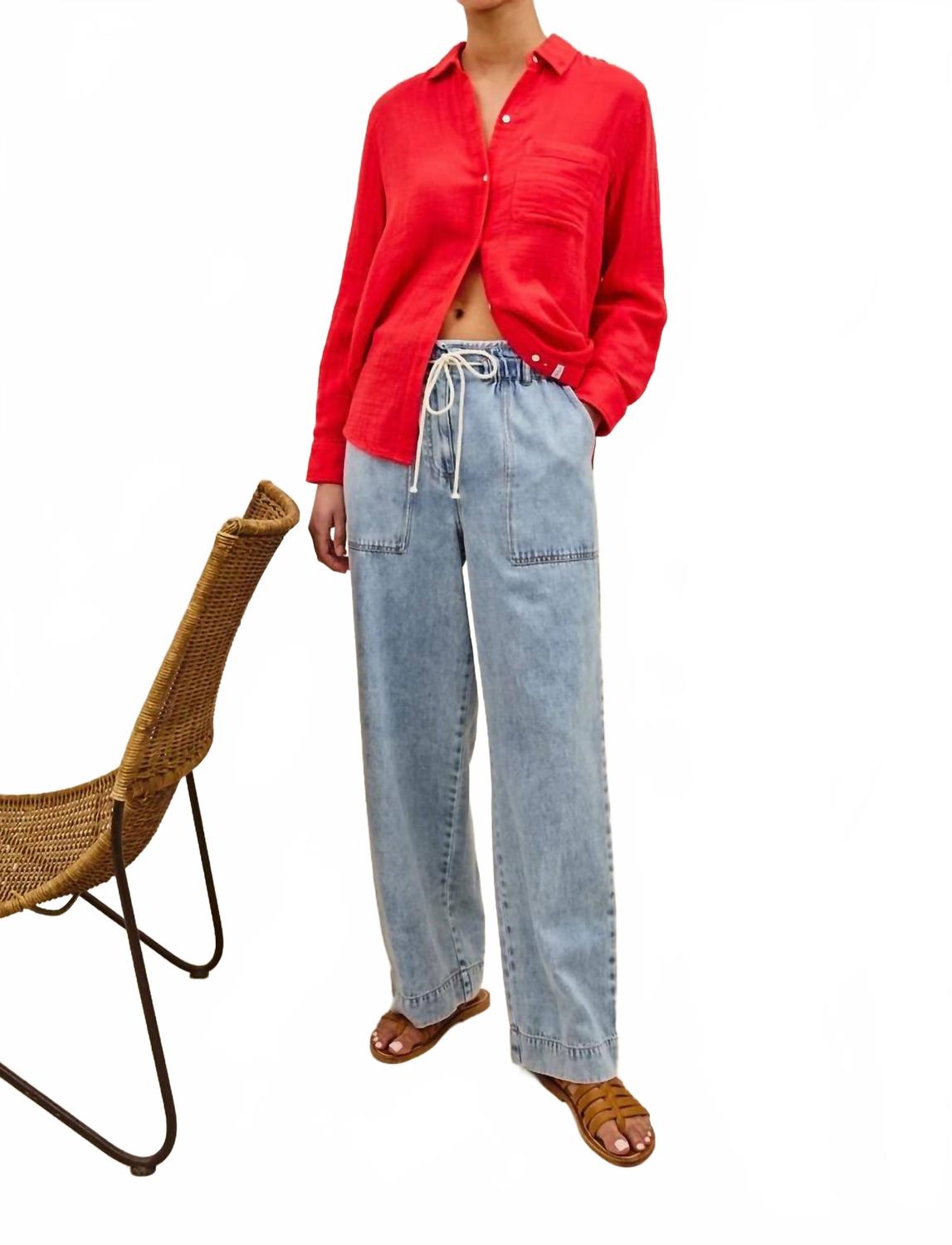 

Рубашка Ellis на пуговицах красного цвета Rails, красный