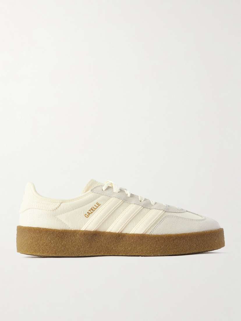 Кроссовки Clot Gazelle с замшевой отделкой и жаккардом Adidas Originals, бежевый