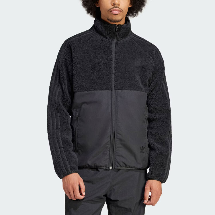 Мужская бархатная куртка Adidas Originals, цвет Black — фото 2