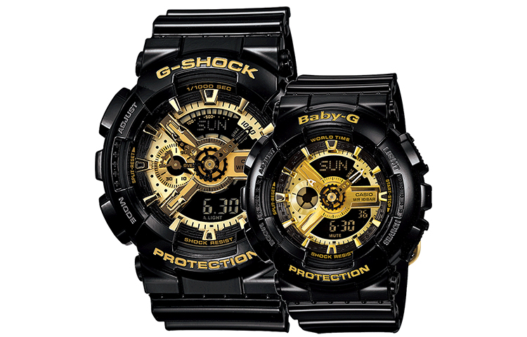 

Унисекс парные часы серии Black CASIO