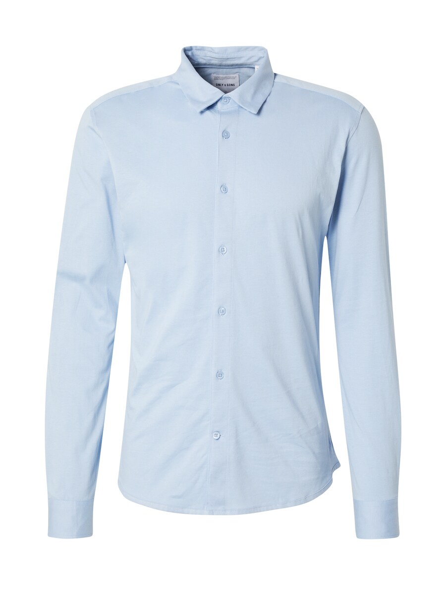 

Рубашка Slim Fit на пуговицах Only & Sons ONSRobin, светло-синий