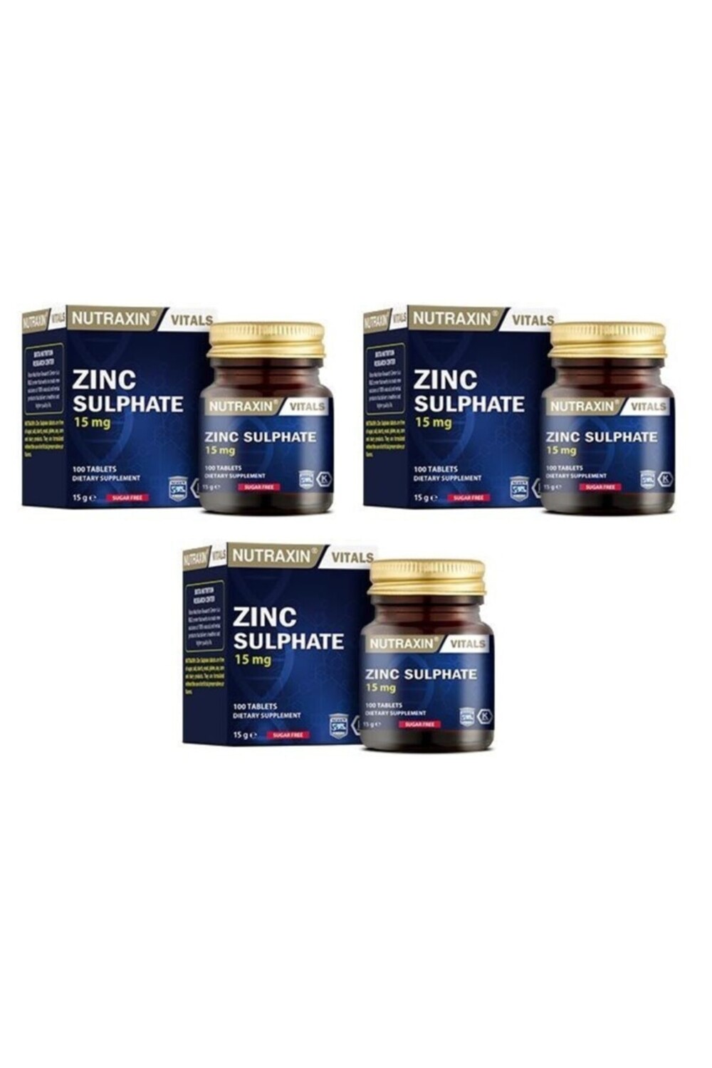 

Nutraxin Цинк 15 мг 100 таблеток 3 коробка