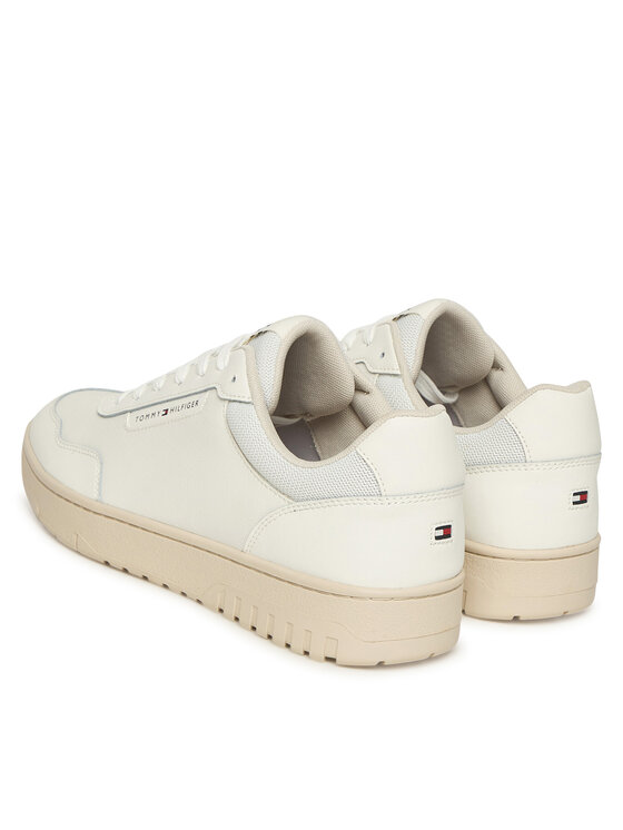 Кроссовки Th Basket Core FM0FM05629 Tommy Hilfiger, экрю — фото 3