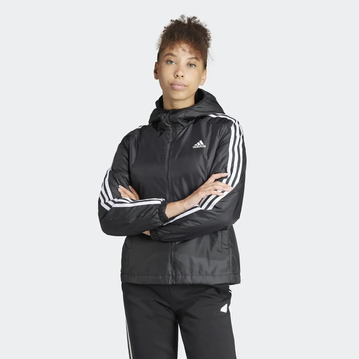 

Adidas Спортивная куртка для активного отдыха "W 3S ESS IN H J" Adidas Sportswear, черный