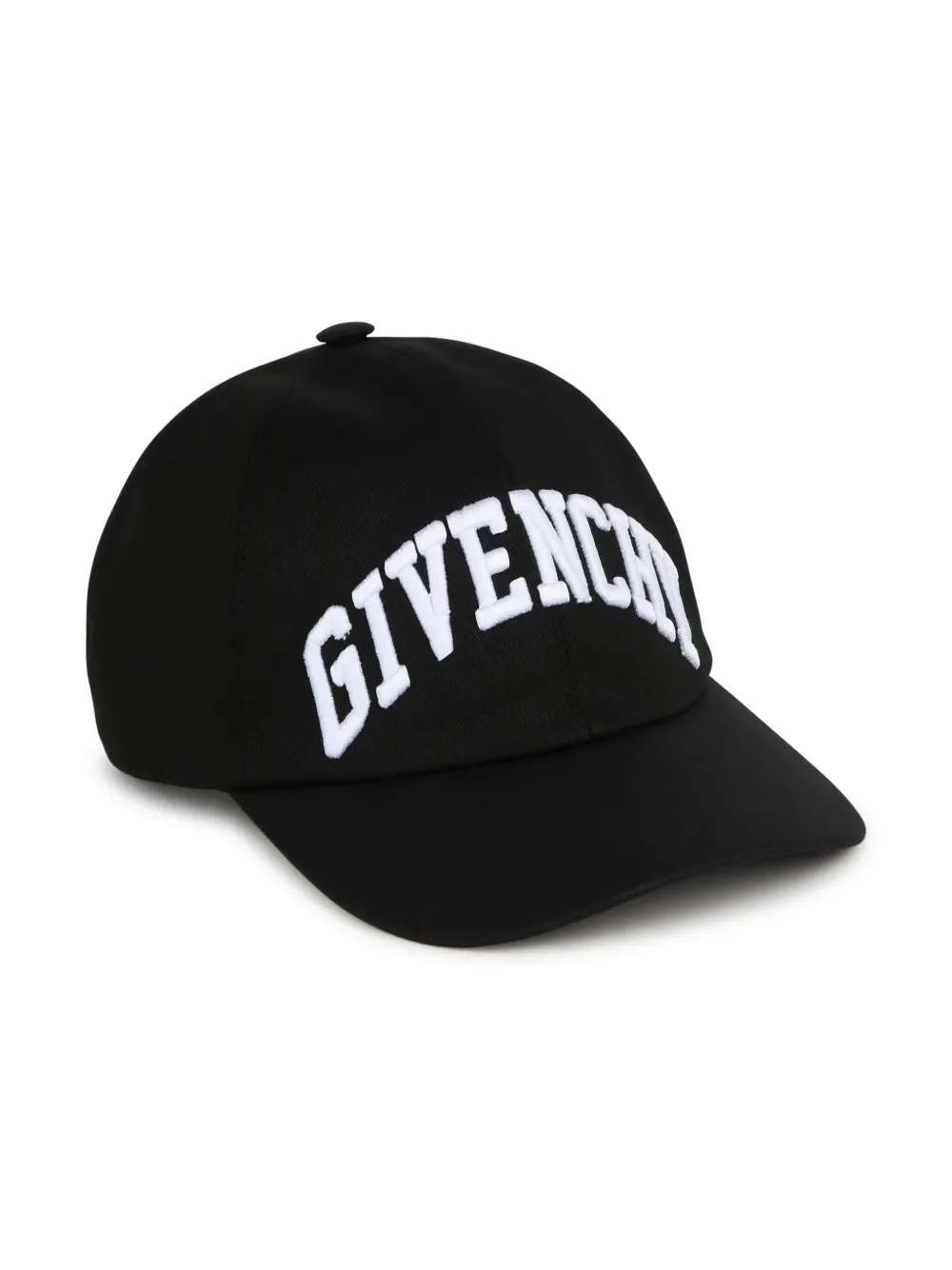 

Твиловая кепка с вышитым логотипом Givenchy Kids, черный