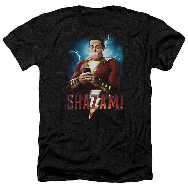 

Футболка Shazam movie blowing up adult heather Licensed Character