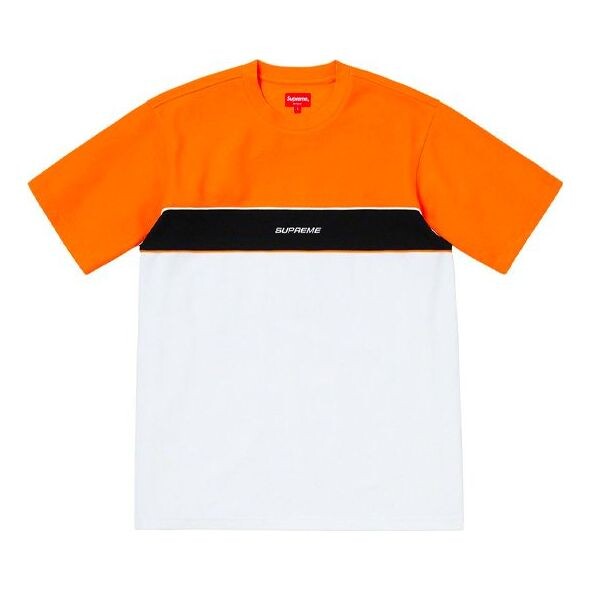 

Футболка ss19 piping practice ss top logo tee Supreme, оранжевый