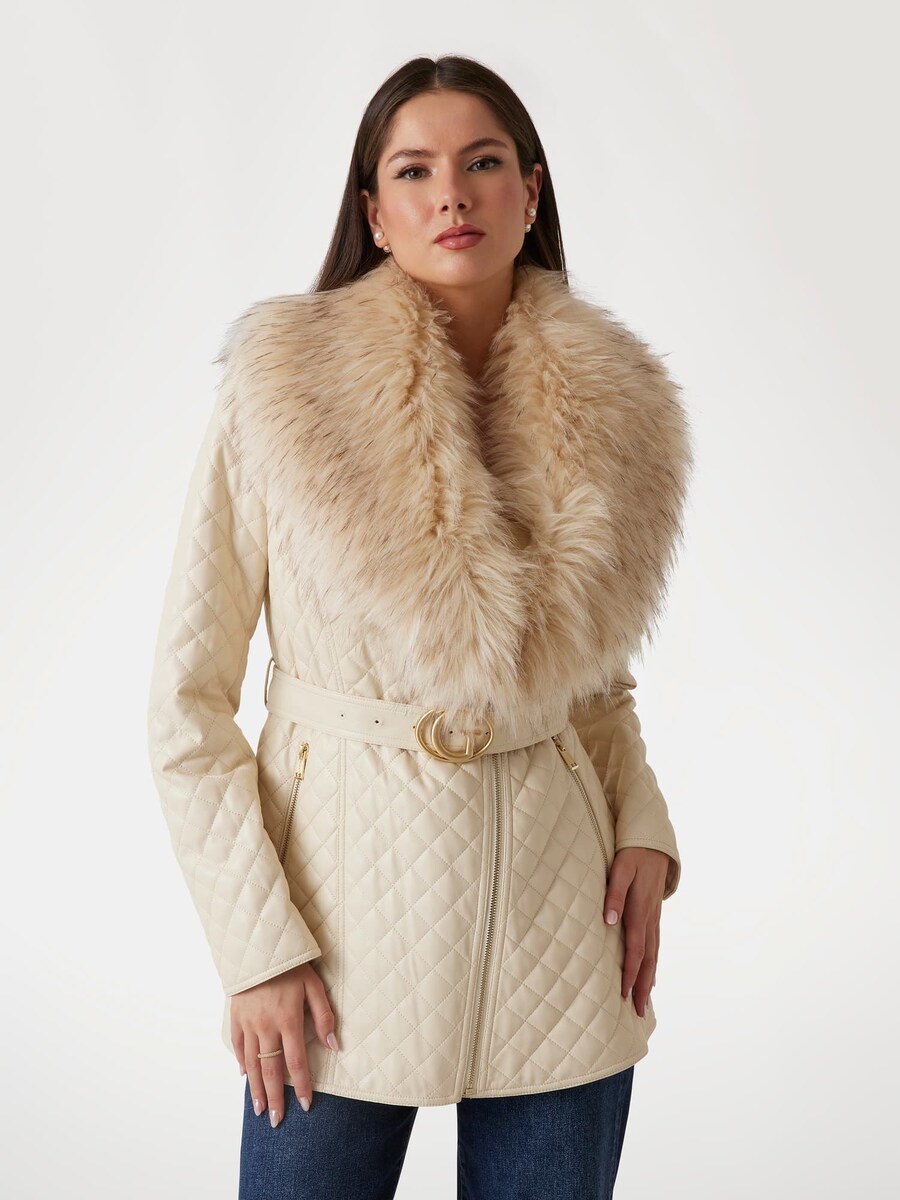 

Пальто межсезонное GUESS, бежевый