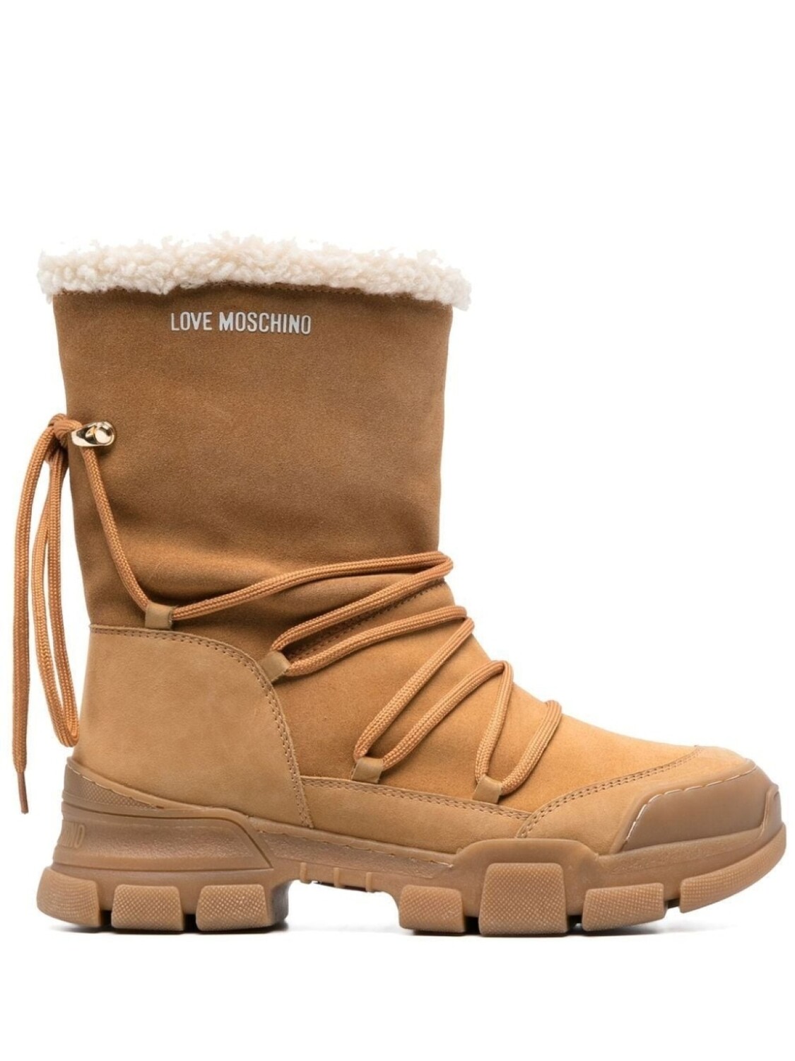 Love Moschino ботинки на шнуровке, коричневый