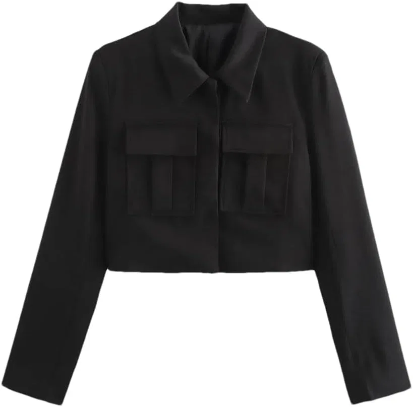 Женский спортивный костюм с жакетом и широкими брюками, Polyester, Black Jacket