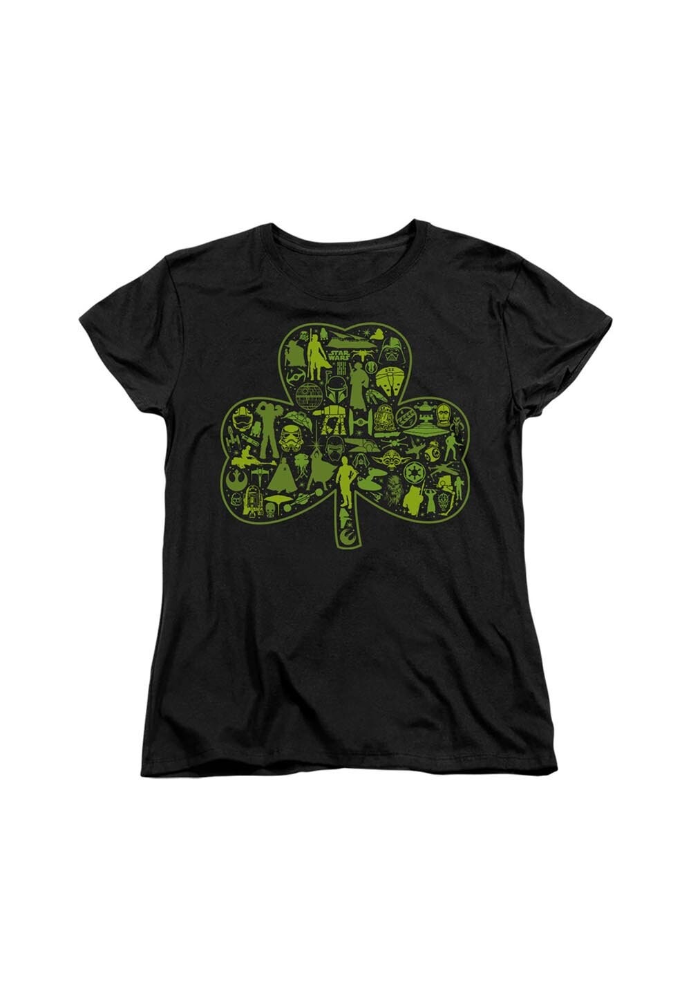 

Футболка с принтом STAR WARS ST PATRICK'S DAY CLOVER ICONS Star Wars, черный