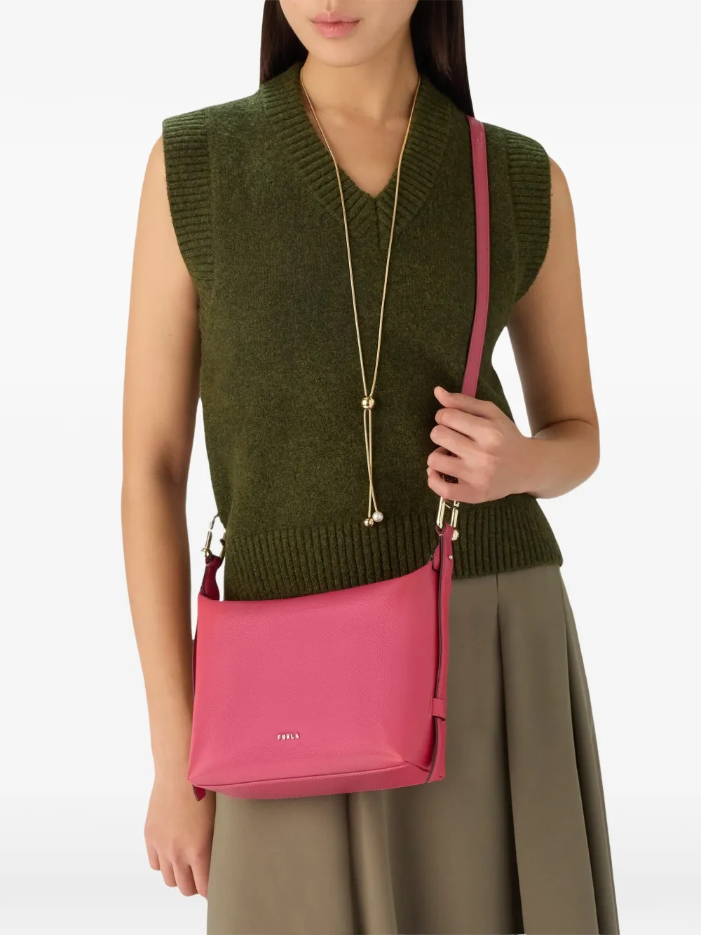 

Сумка на плечо Tonie с логотипом Furla, розовый