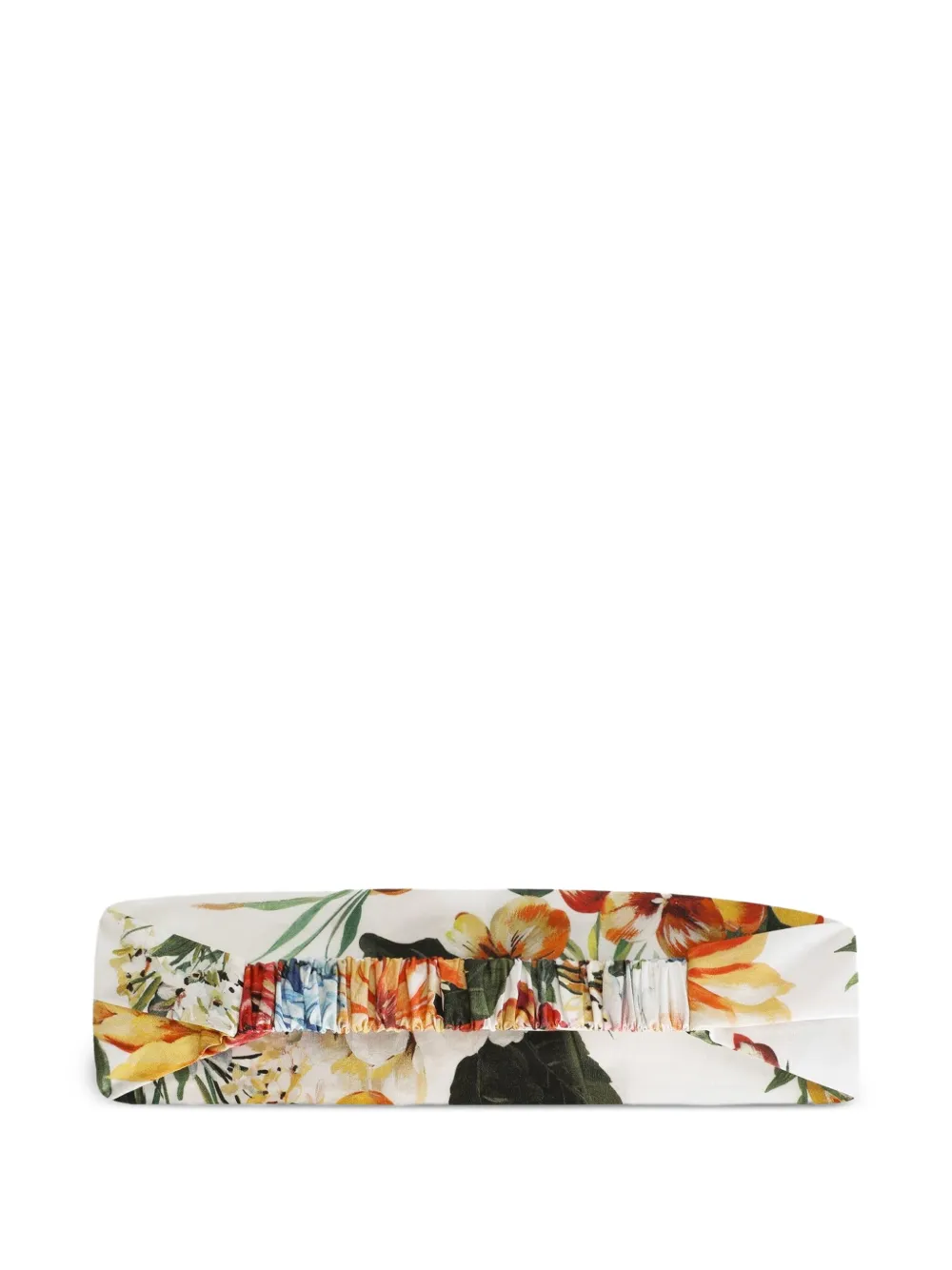 Ободок с цветочным принтом Dolce & Gabbana Kids, белый — фото 2