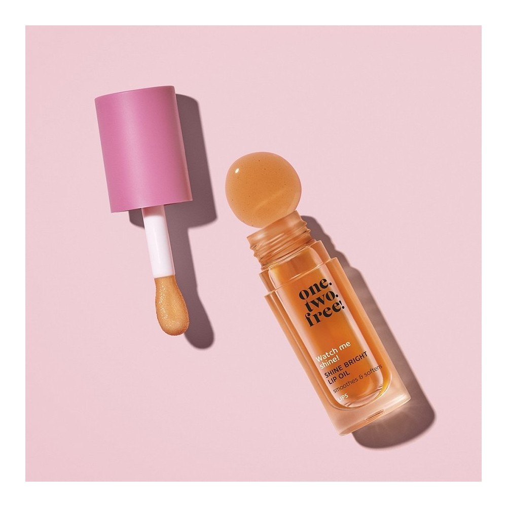 Бальзам для губ Onetwofree — Масло для губ shine bright lip oil , oh orange, объем, 5 мл — фото 4