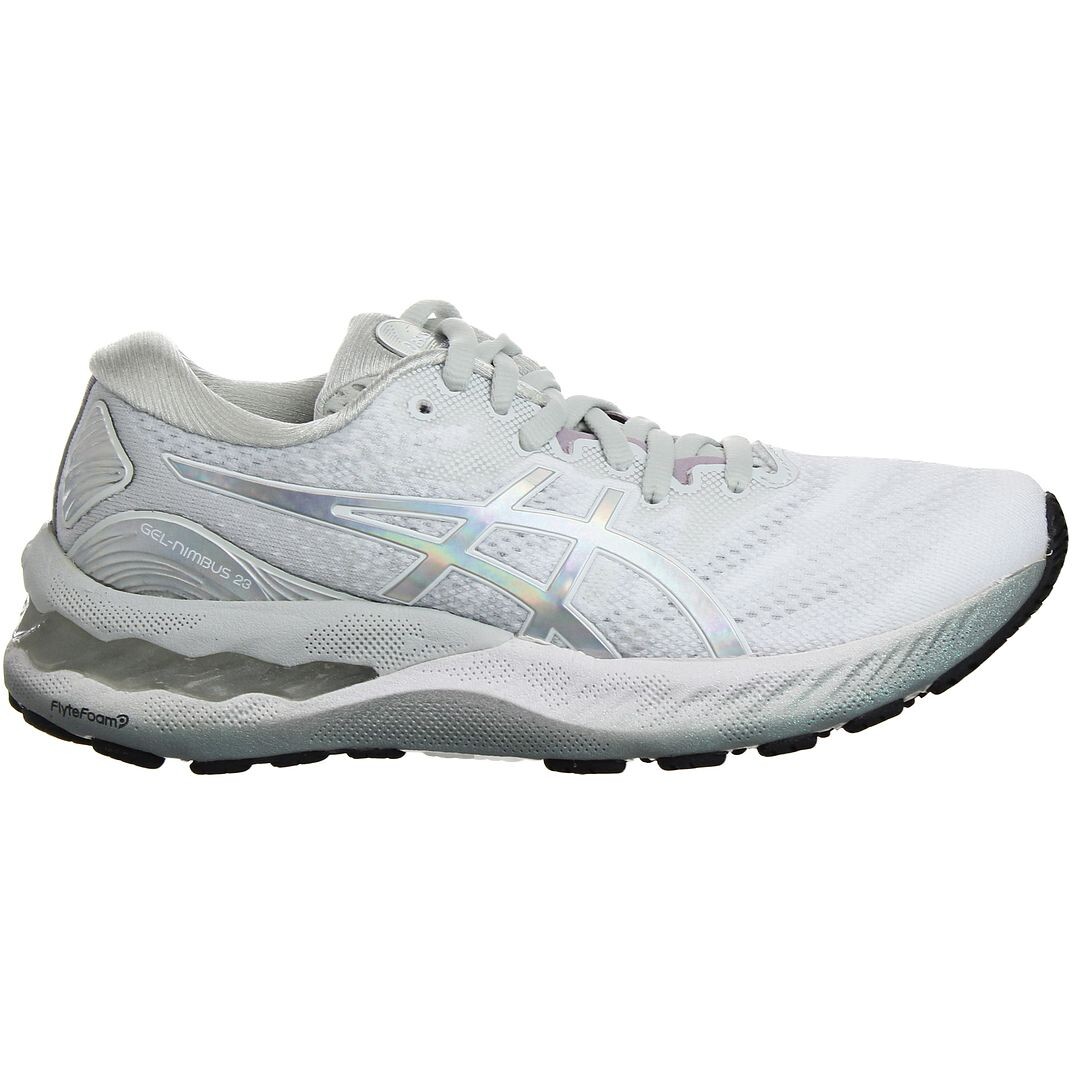 

Платиновые кроссовки gel nimbus 23 Asics, белый