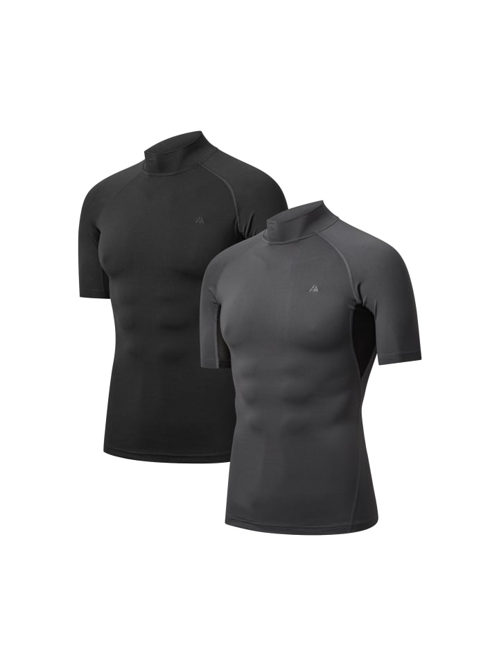 

DANISH ENDURANCE Компрессионная футболка с коротким рукавом, черно-серая, Черный, DANISH ENDURANCE Компрессионная футболка с коротким рукавом, черно-серая