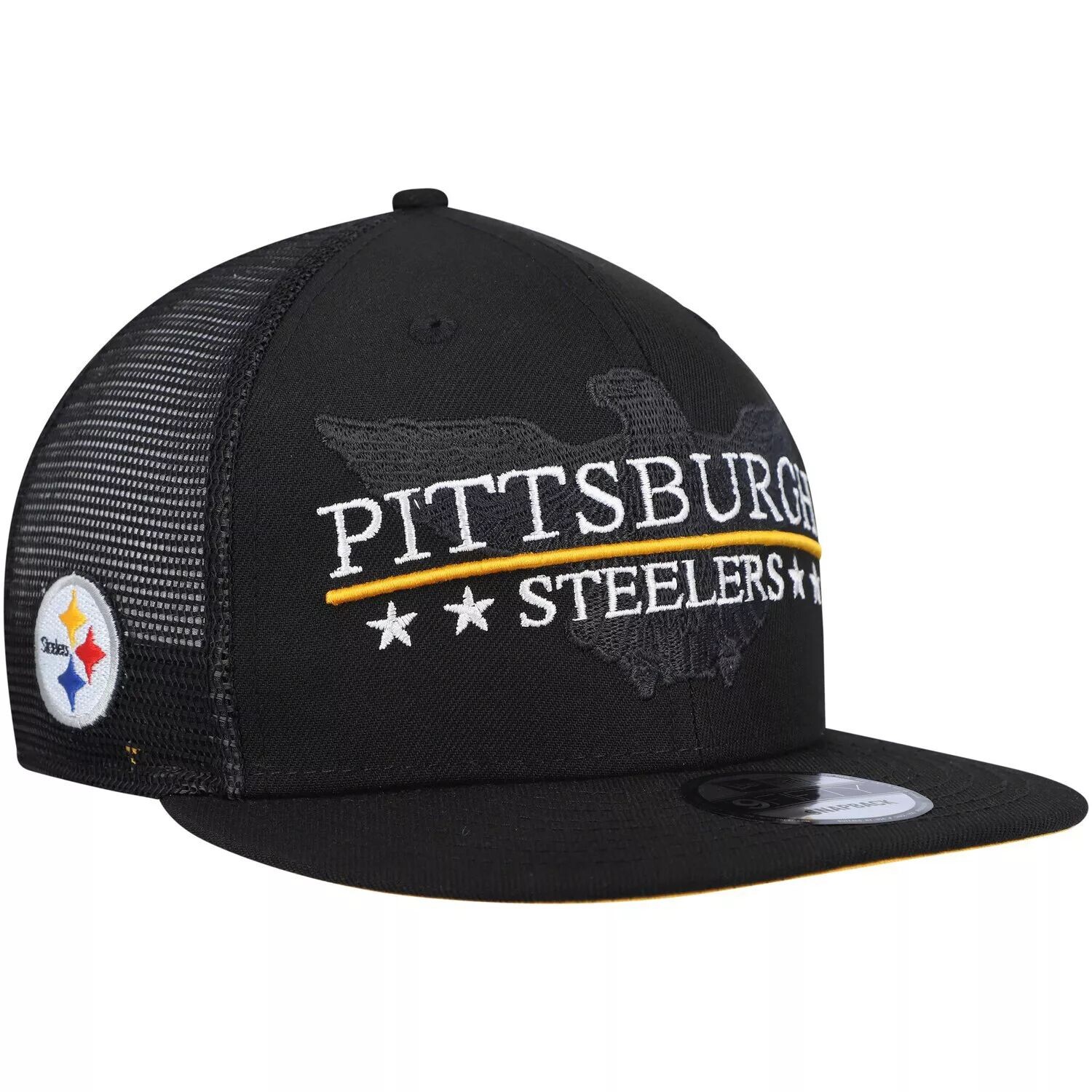 

Мужская черная кепка New Era Pittsburgh Steelers Totem 9FIFTY Snapback