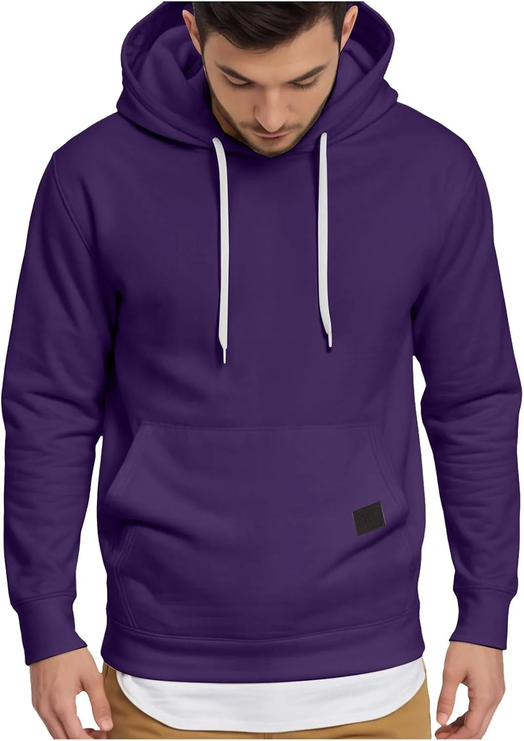 

Толстовка с капюшоном для мужчин Casual Loose Fit Pullover Cotton