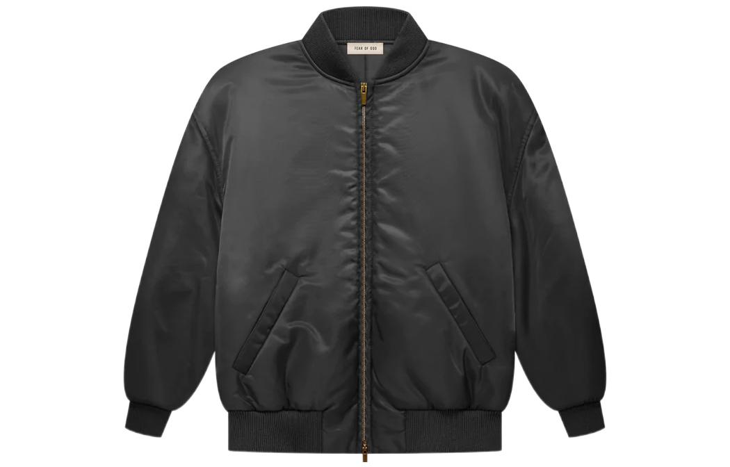 Fear Of God Куртка-бомбер FW22 Twill Black Puffer Unisex Black — фото 3