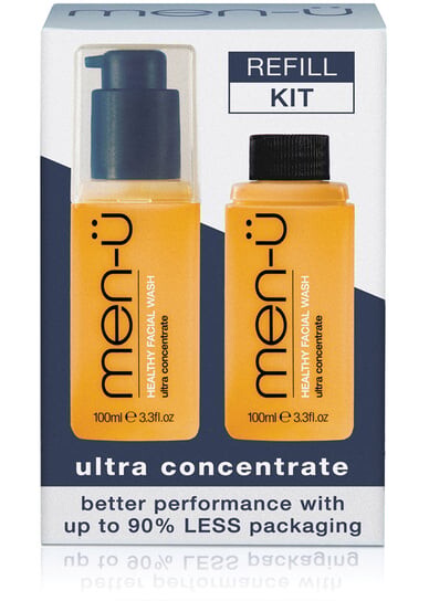 

Набор антибактериальных очищающих гелей для лица, 2x100 мл Men-u Refill Kit, Inna marka