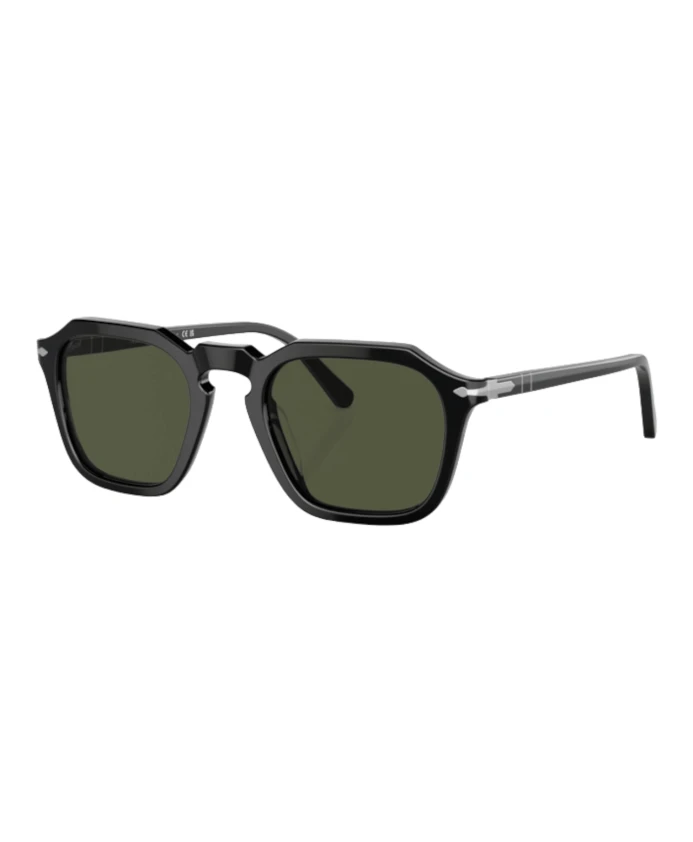 

Глянцевые квадратные солнцезащитные очки геометрической формы Persol, черный