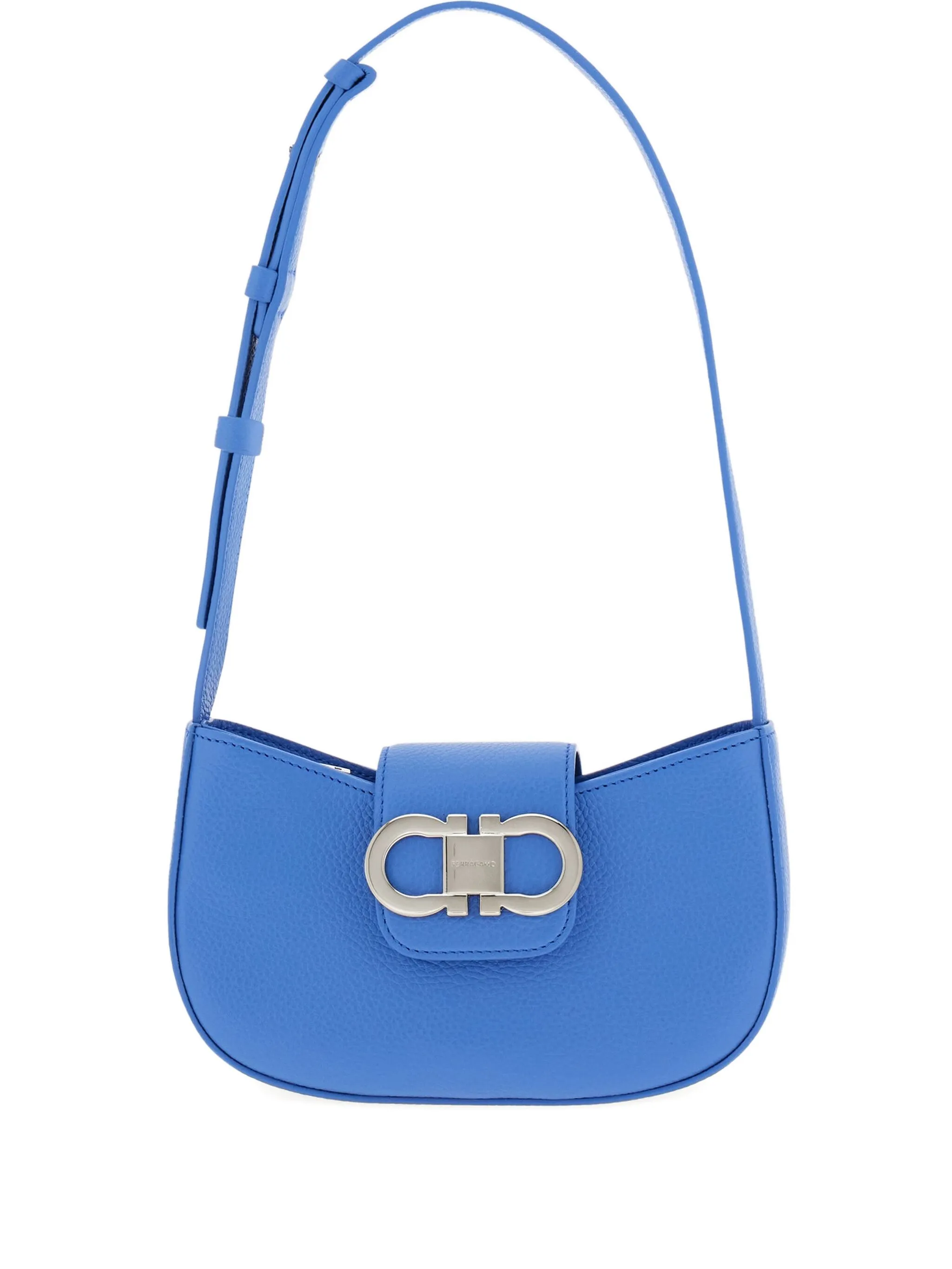 

Кожаная мини-сумка Ferragamo, синий