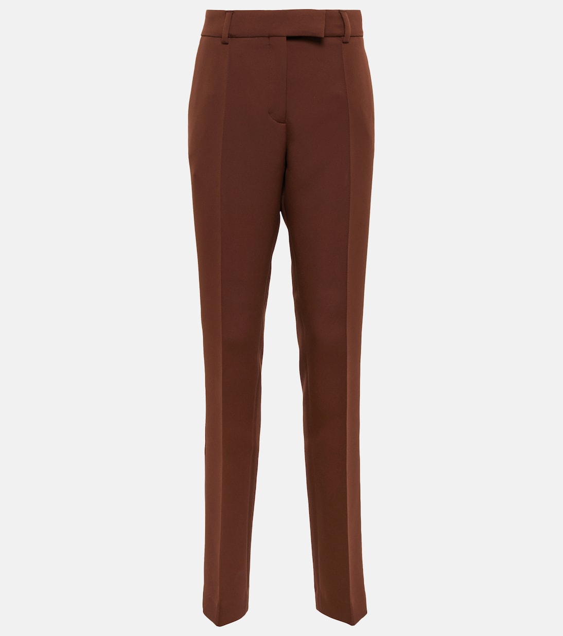 

Брюки с высокой талией и складками Acne Studios, Cognac Brown