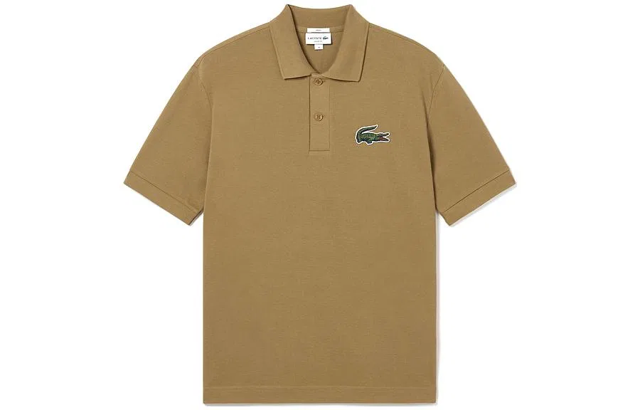 Поло Lacoste Khaki, классический крой, хаки