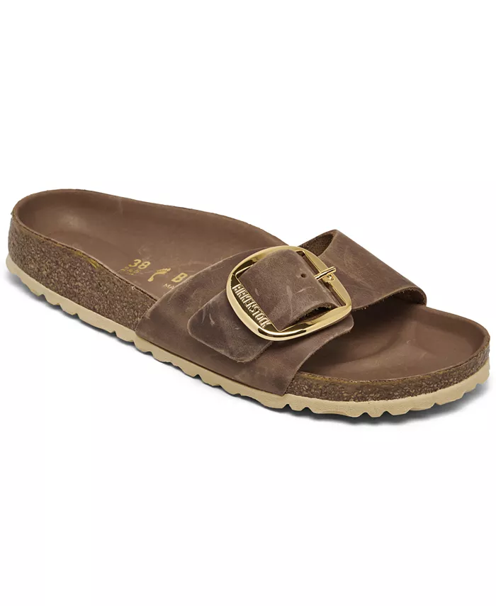 Женские сандалии Madrid Big Buckle от Finish Line Birkenstock, коричневый/бежевый