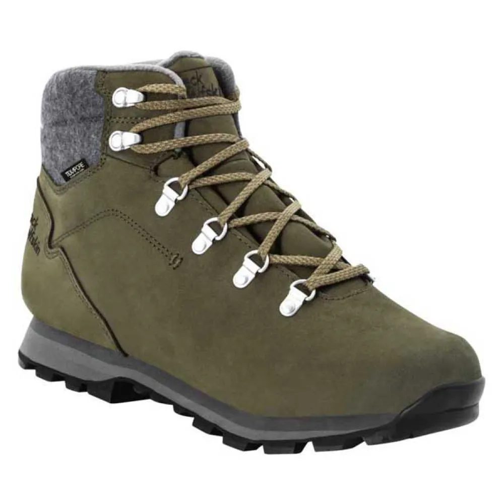 

Треккинговые ботинки Jack Wolfskin Thunder Bay Texapore Mid, зеленый