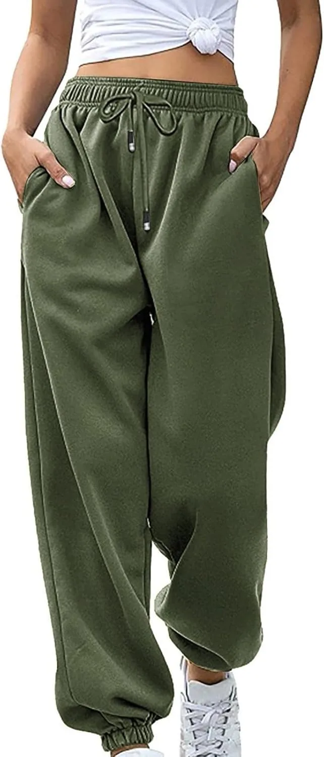 

Женские джоггеры sweatpants casual, мешковатые, на высокой талии, с карманами