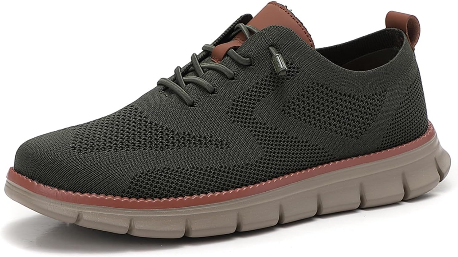 

Мужские повседневные ультракомфортные кроссовки с сеткой, легкие деловые повседневные туфли - дышащие оксфорды на шнуровке Generic, зеленый