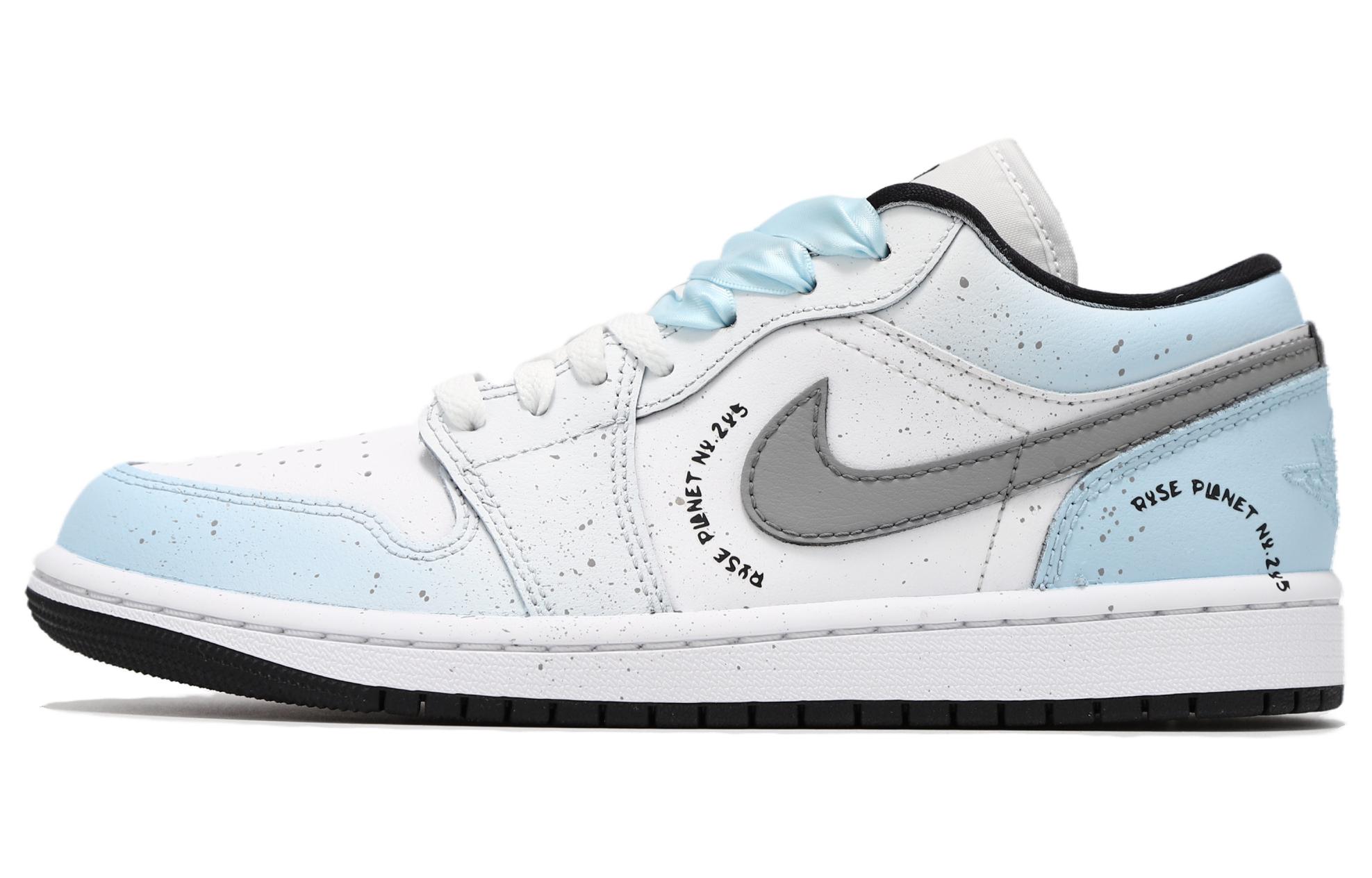 

Кроссовки Air Jordan 1 Vintage Basketball Shoes Women's Low-top White/Blue, голубой, Синий, Кроссовки Air Jordan 1 Vintage Basketball Shoes Women's Low-top White/Blue, голубой