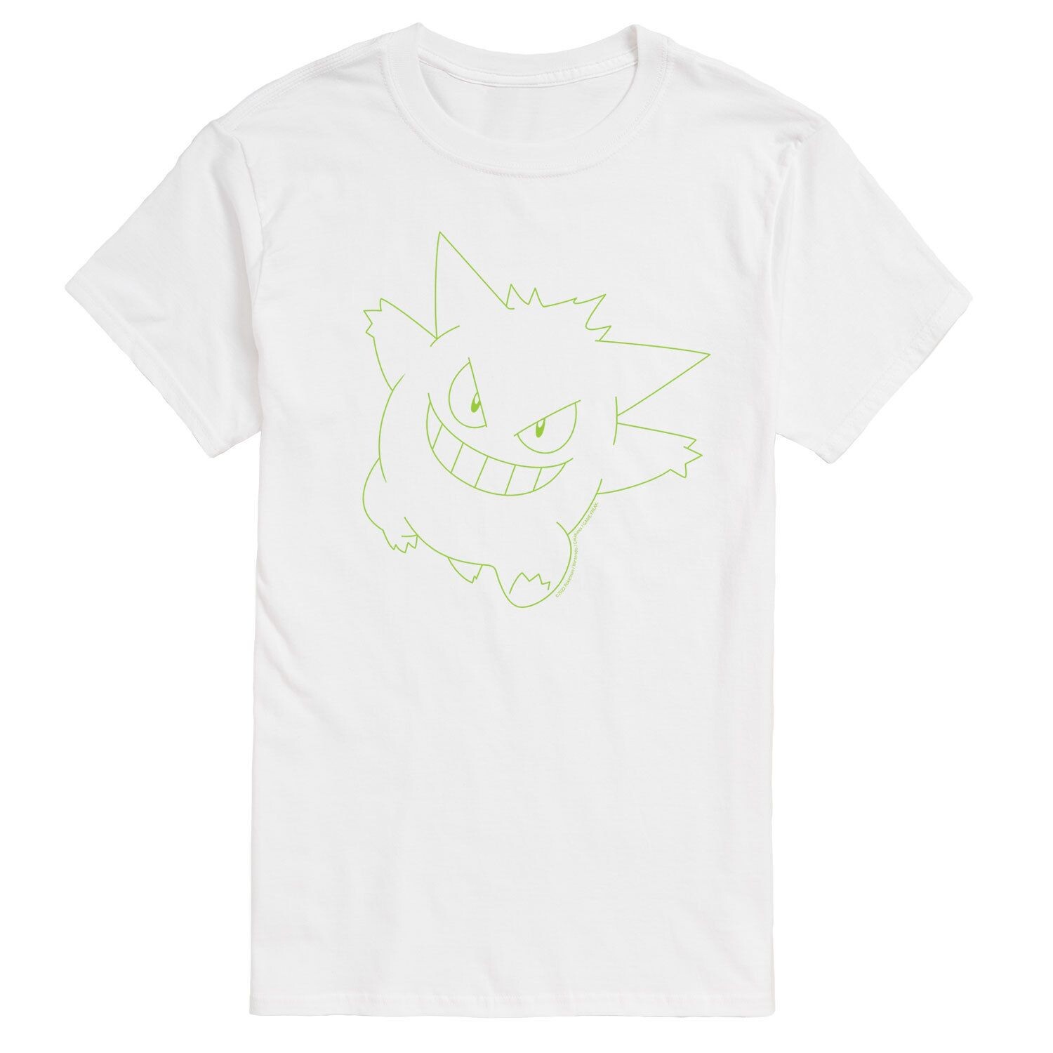 

Мужская футболка с большим лицом Pokemon GenGar Licensed Character