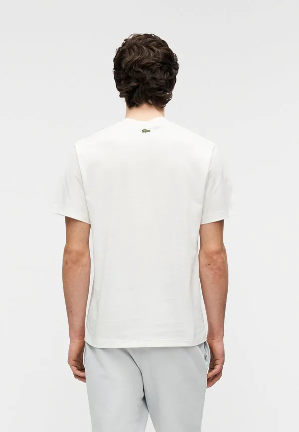 Базовая футболка унисекс Lacoste, Flour — фото 3