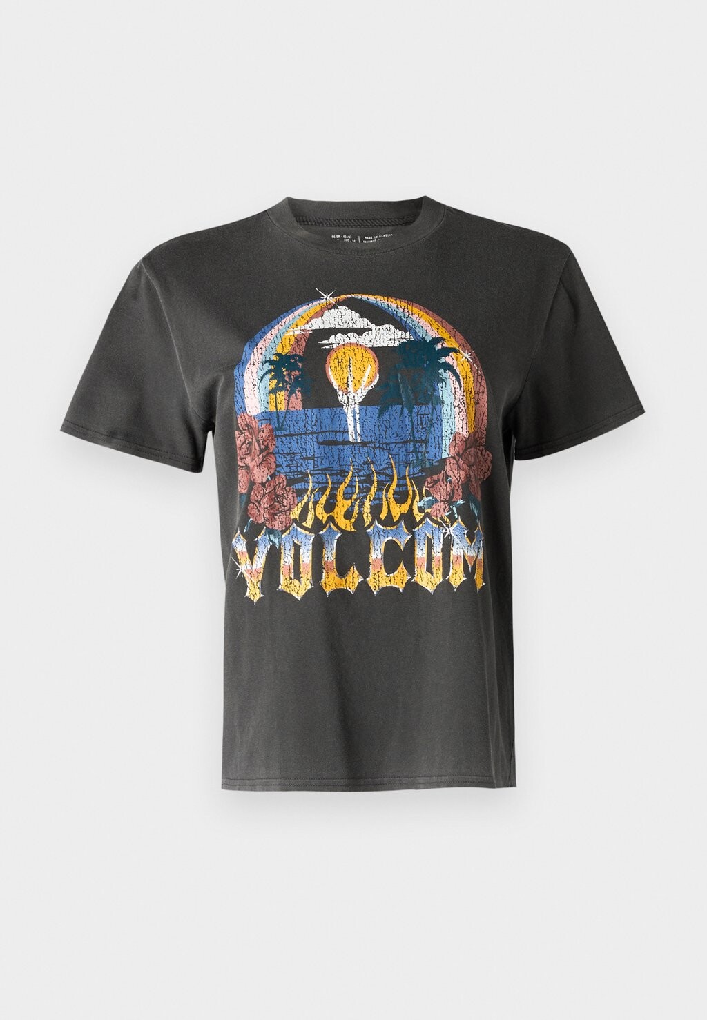 

Принт на футболке LOCK IT UP TEE Volcom, черный