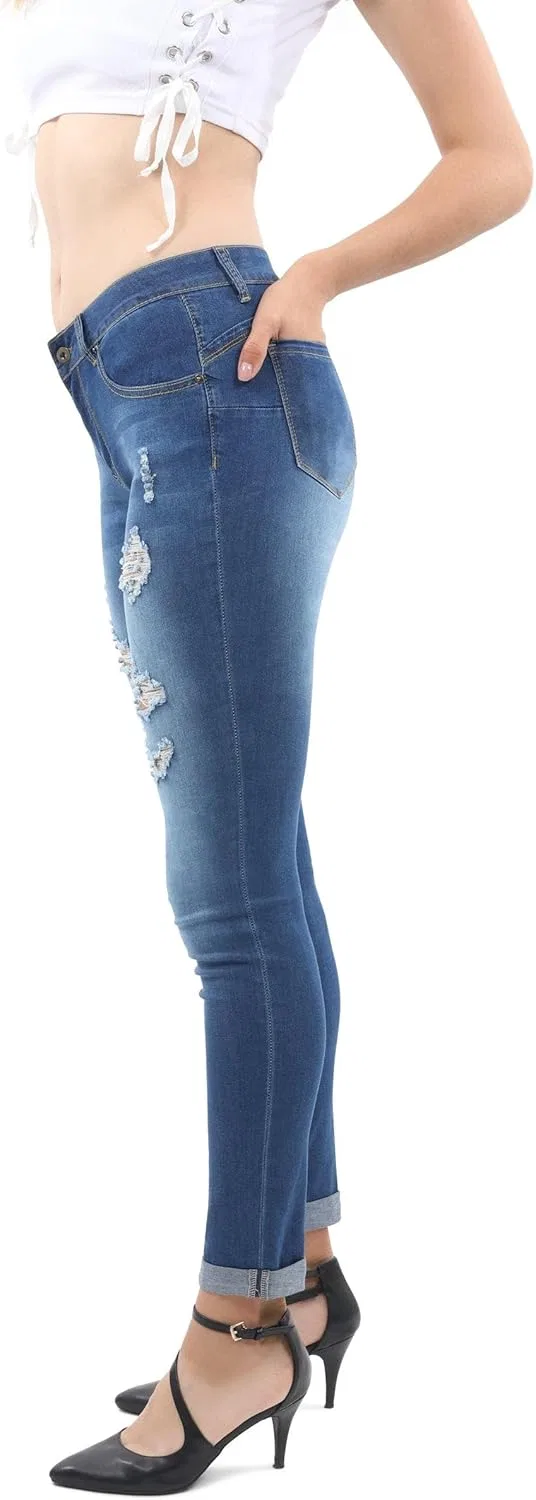 Джинсы Wallace Skinny Jeans, Navy — фото 3