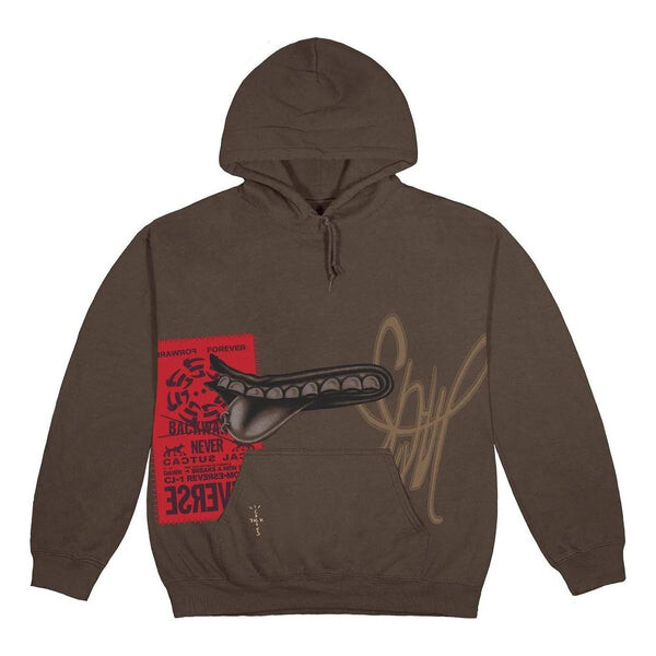

Толстовка grin hoodie 'brown' Travis Scott, коричневый