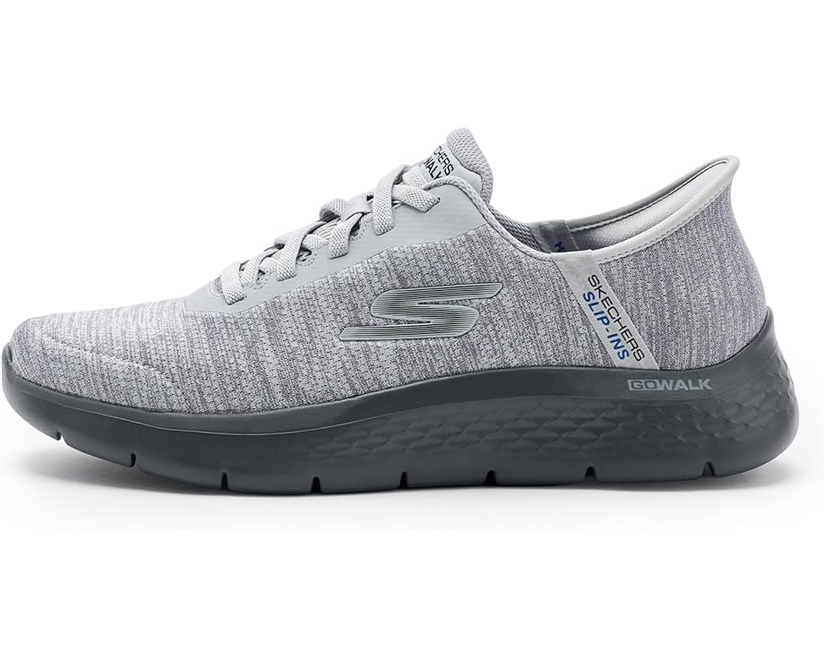 Мужские кроссовки SKECHERS Performance Go Walk Flex Hands Free Slip-In, Gray/Blue — фото 4