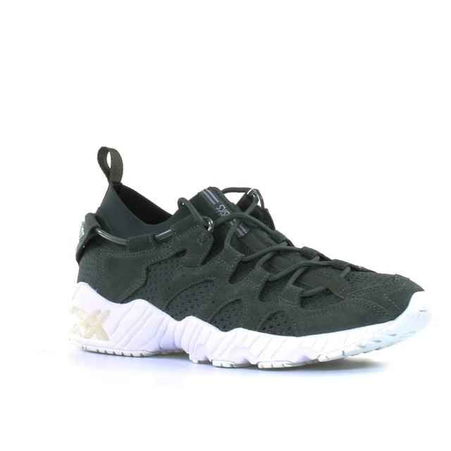 Мужские вязаные темно-зеленые кроссовки Gel Mai Asics, белый — фото 2