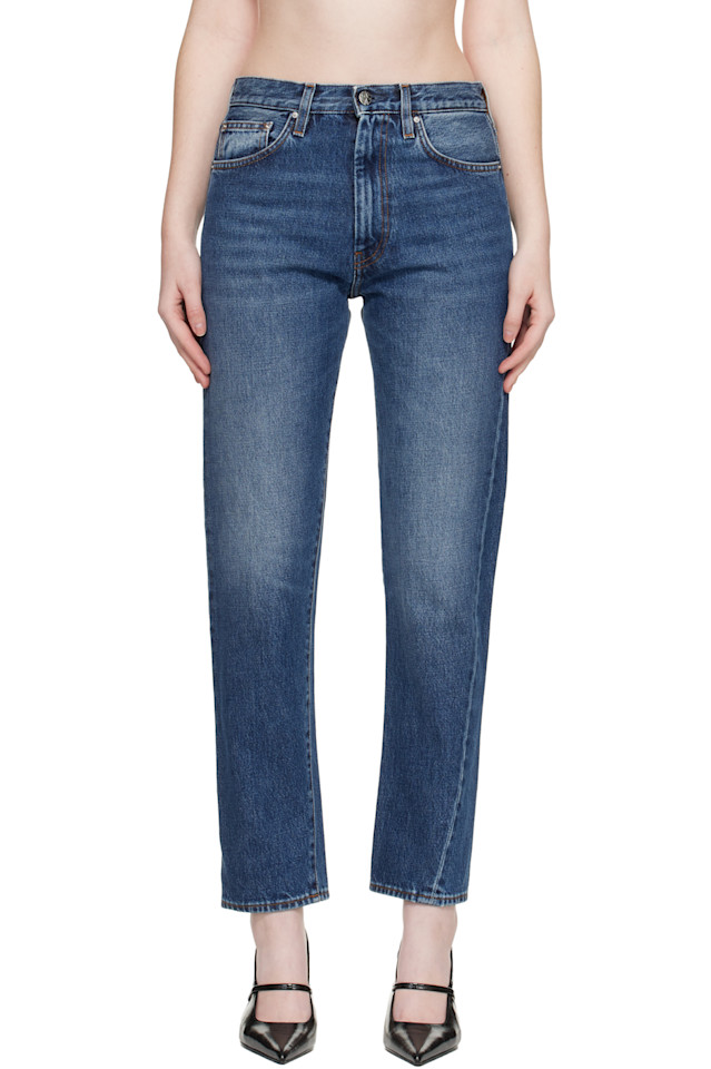 

Toteme Синие джинсы с перекрученным швом