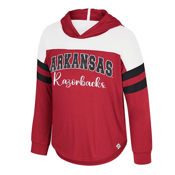 Детская толстовка с капюшоном Arkansas Razorbacks Reflection, длинный рукав Colosseum — фото 3